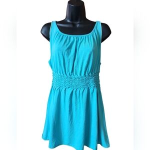 Sophie Max Aqua Sleeveless Blouse
